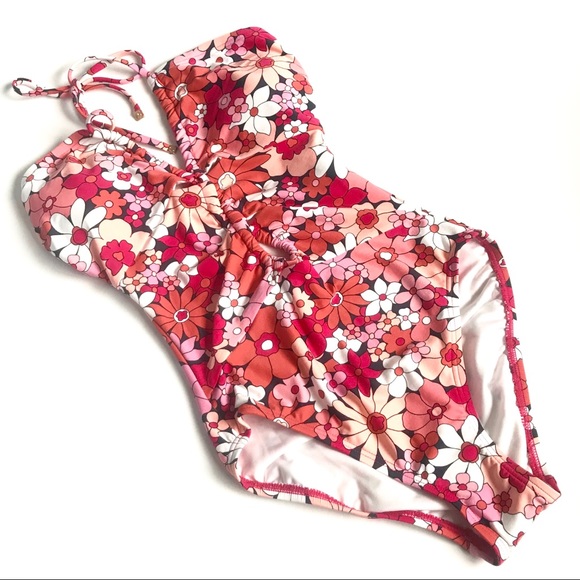 Michael Kors Women’s Floral Swimsuit - Picture 2 of 8